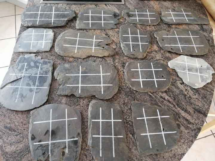 Jeux pour les invités - Ardoises pour jouer aux morpions - 1