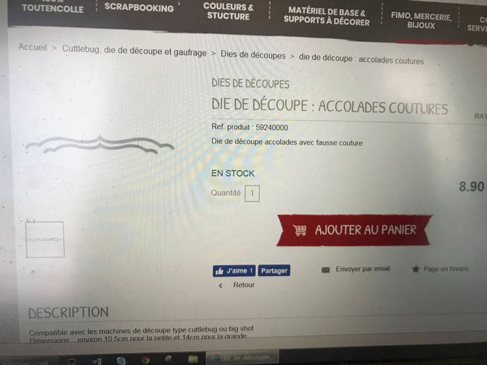  Pour les pros du scrapbooking je cherche cette matrice de découpe - 1