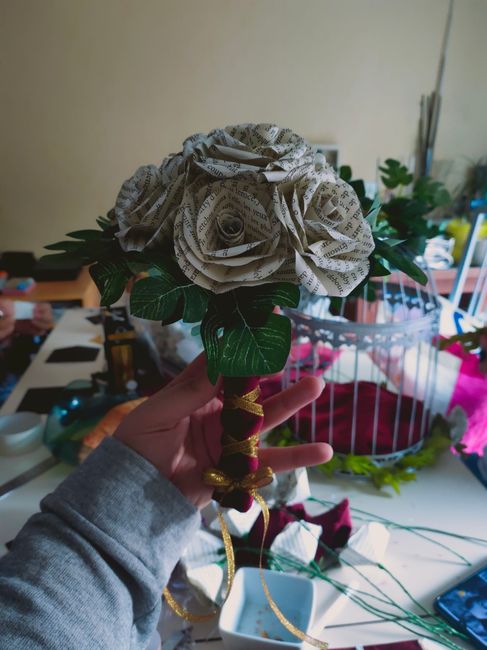 Déco fleurs en papier {mariage 16.10.21} 5