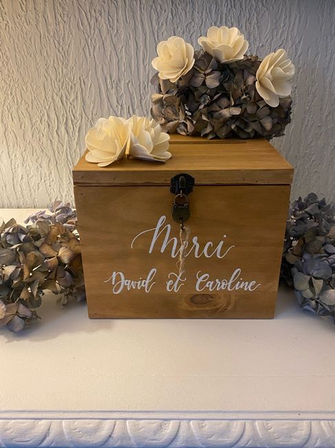 Test de déco pour notre « urne » 1