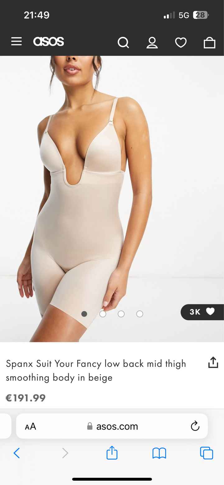 Spanx Suit Your Fancy Low Back Mid Thigh Smoothing Body in beige