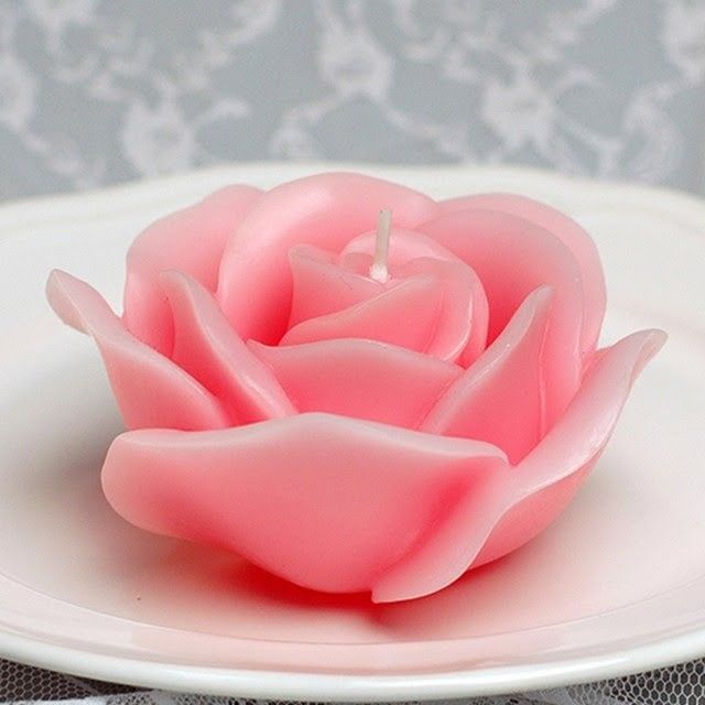 Bougie rose. - 10