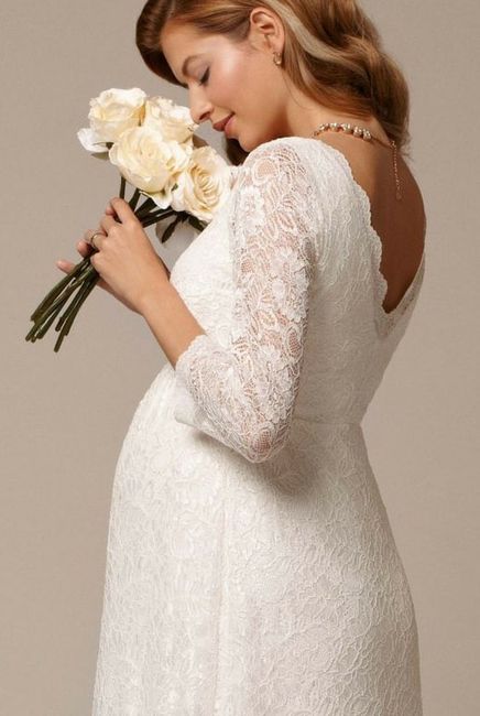 Top 5 des robes de mariage de grossesse. - 4