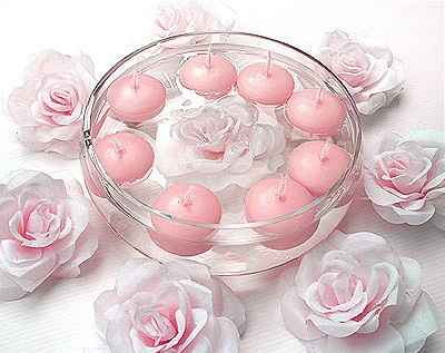 Bougie rose. - 9