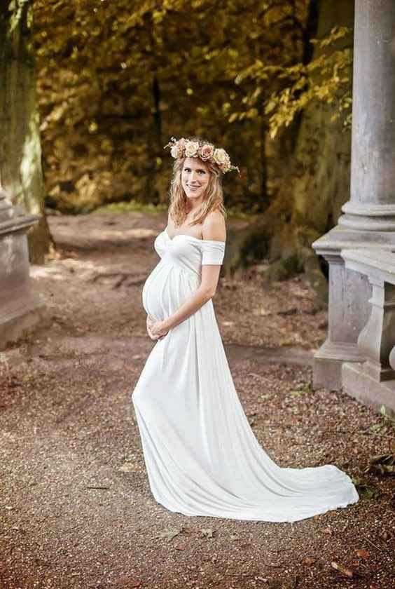 Top 5 des robes de mariage de grossesse. - 3