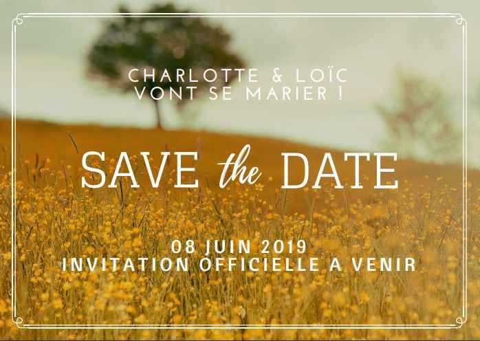 Save the date en ligne - 1