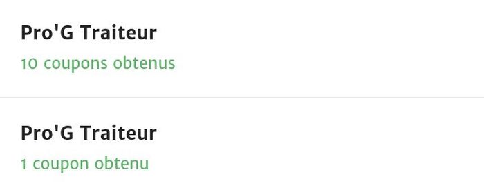 Coupons - 1