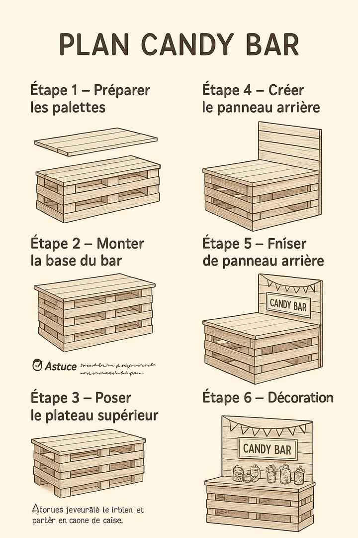 Construction d'un candy bar 