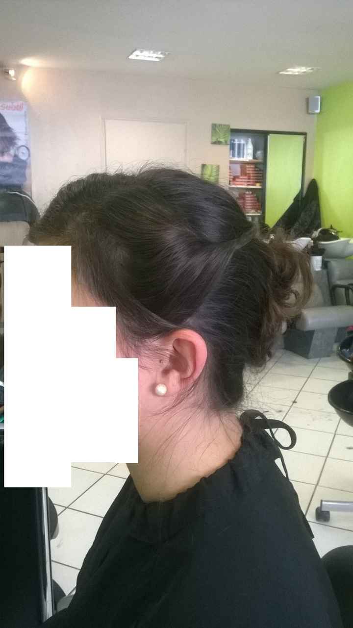 Essai coiffure - Côté gauche