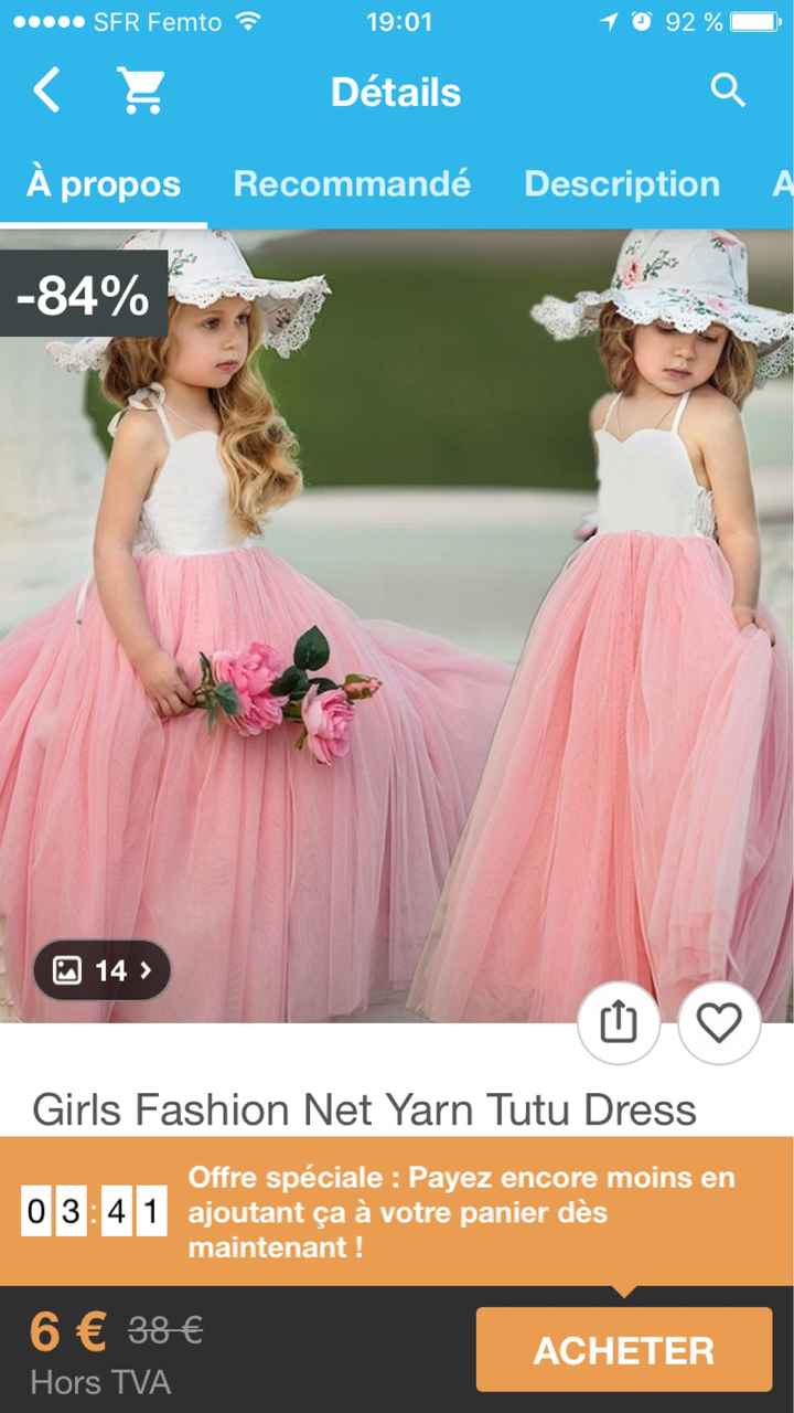  Robe de cérémonie petite fille - 1