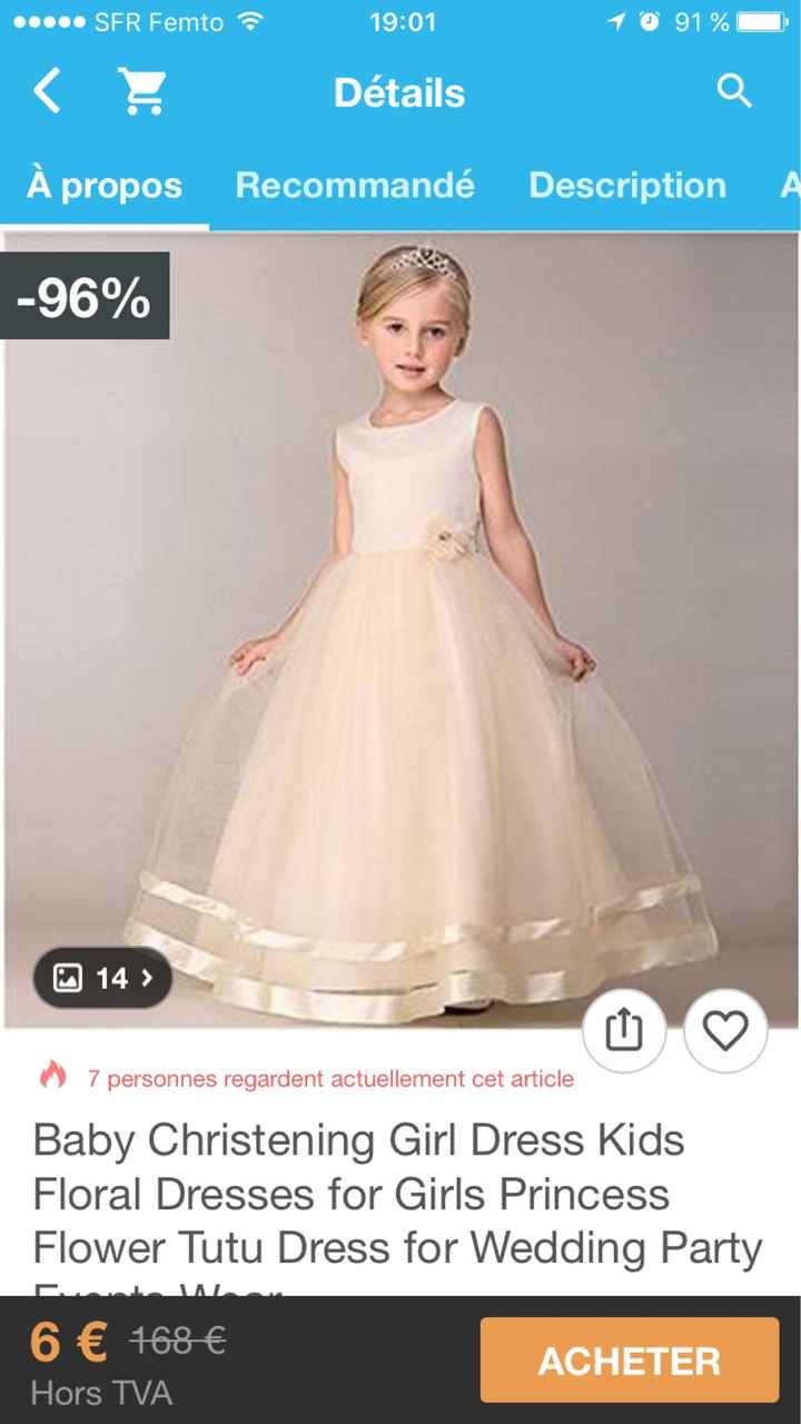  Robe de cérémonie petite fille - 2