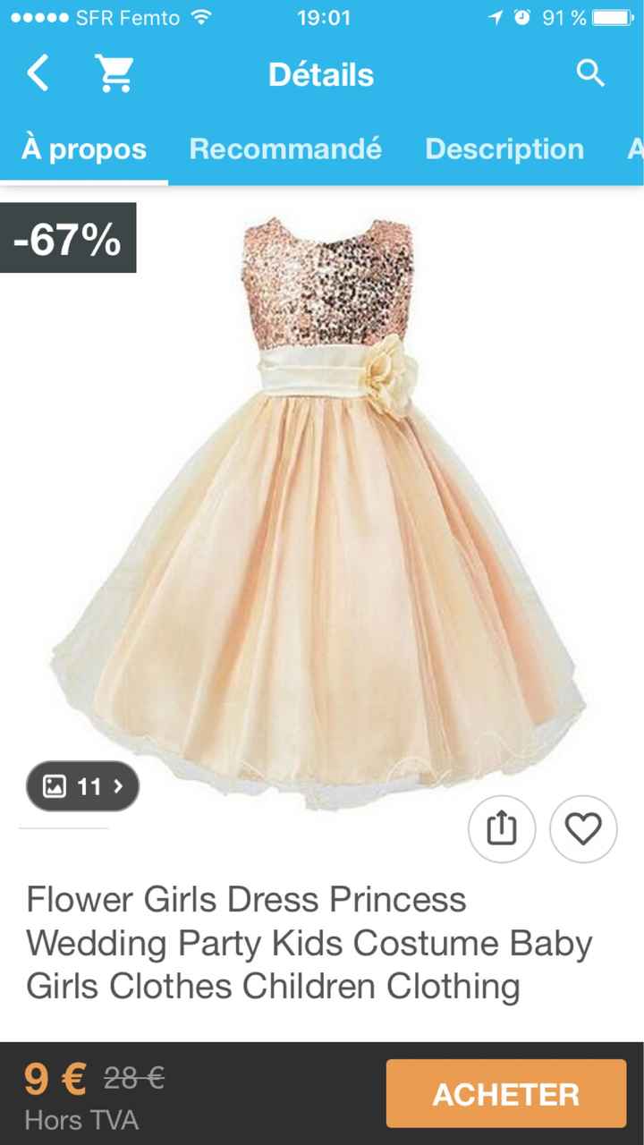 Robe de cérémonie petite fille - 3