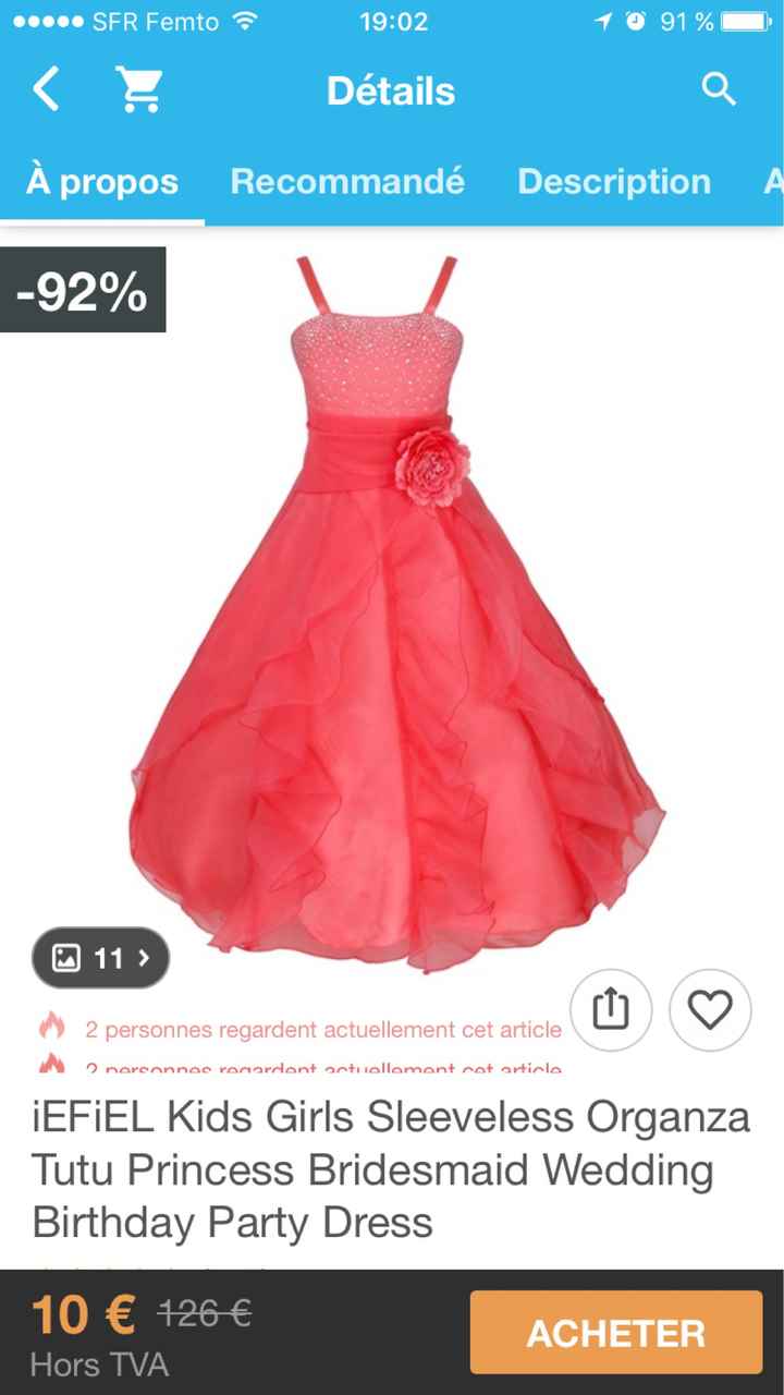 Robe de cérémonie petite fille - 4