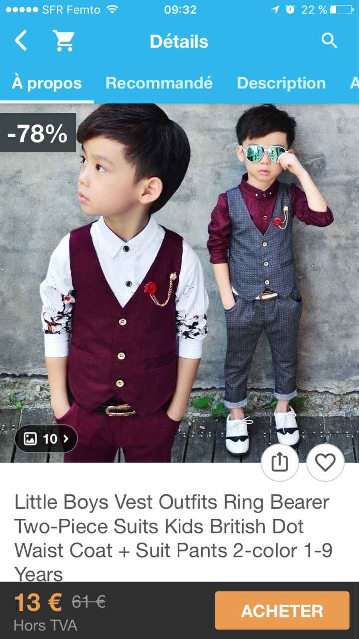  Tenue pour petit garçon - 2