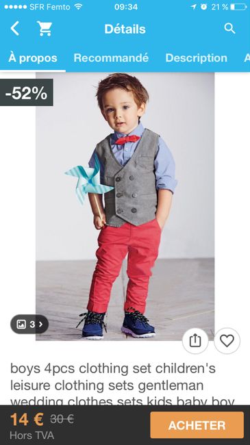  Tenue pour petit garçon - 4