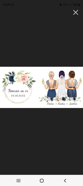 Cadeaux pour les témoins 2