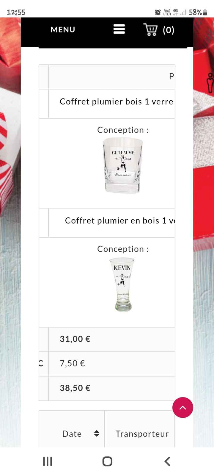 Cadeaux pour les témoins - 1