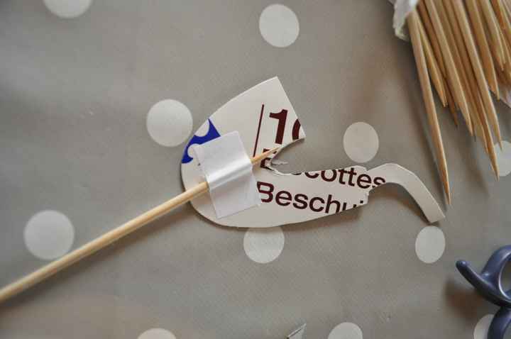 je fixe le mieux possible mes pics a brochettes