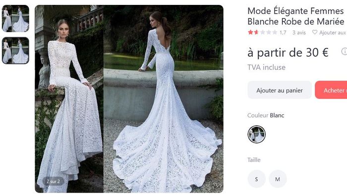 Robes de mariées à bas prix 6