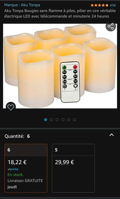 Bougies led photophores 3