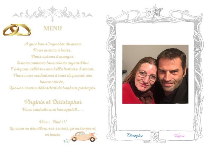 Des inspirations pour présenter son menu de mariage 💙🍽️ 7