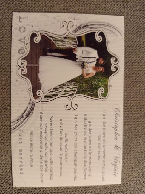 Carte de remerciement 🫶👰 2