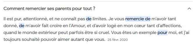 Idées remerciement parents - 2