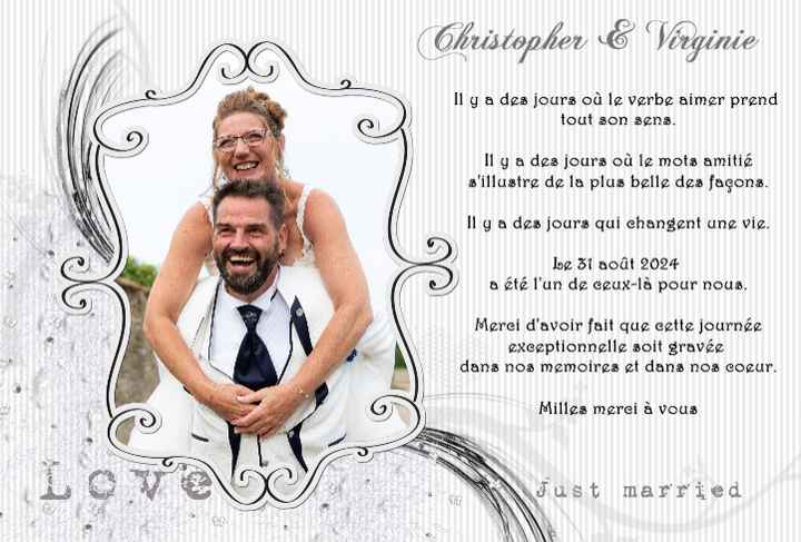 Carte de remerciements - 3