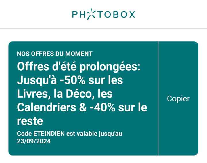 Petite offre qui peut intéresser - 1