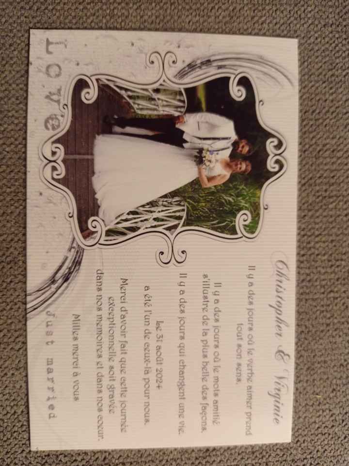 Carte de remerciement 🫶👰 - 2