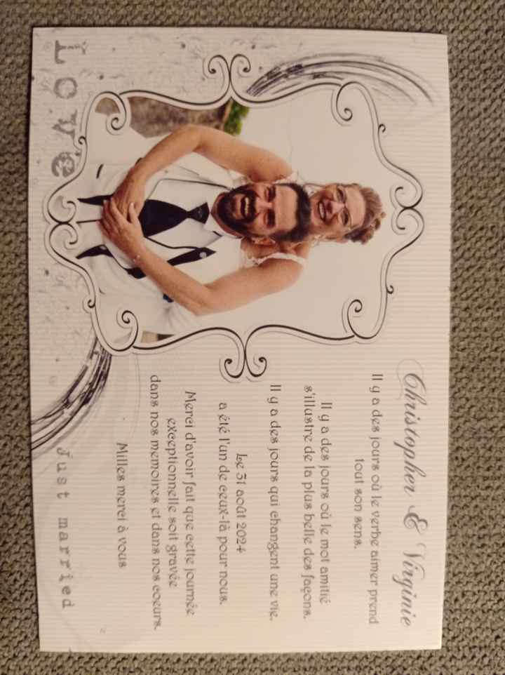 Carte de remerciement 🫶👰 - 3