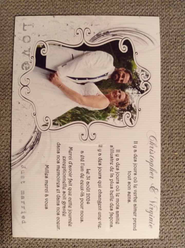 Carte de remerciement 🫶👰 - 4