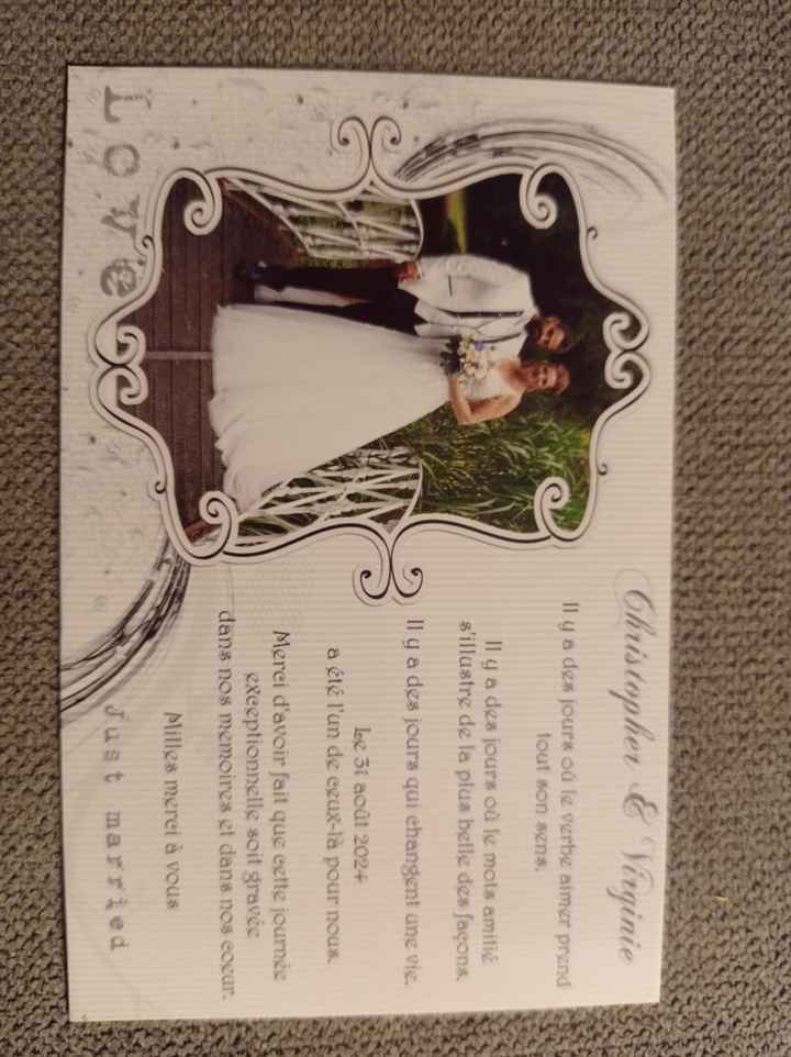 Cartes de remerciement 📬 - 1