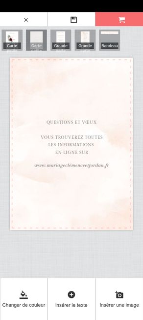 "Concours voici mon Faire-part + Clémence" 2