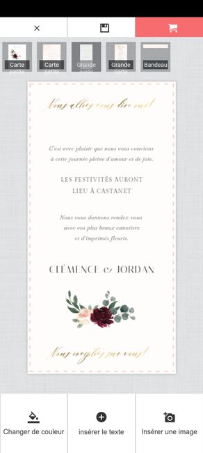 "Concours voici mon Faire-part + Clémence" 3