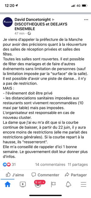 Mariage été 2020 - reservation salle des fêtes/ communales - 1