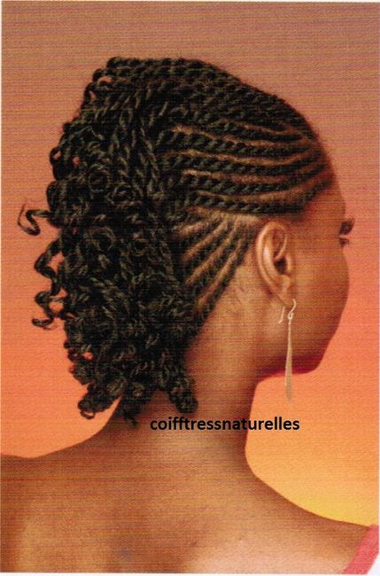 Coiffure sur cheveus naturels