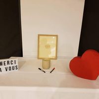 Livre d'or coeur en bois - 1