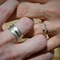 Alliance et bague de fiançailles - 1