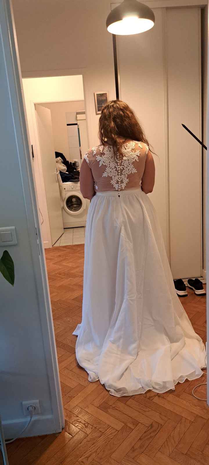 Robe de mariée trapèze - 2