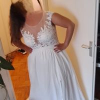 Robe de mariée trapèze - 1