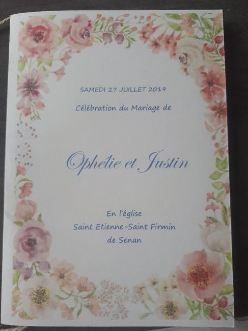 Livret de messe - 1