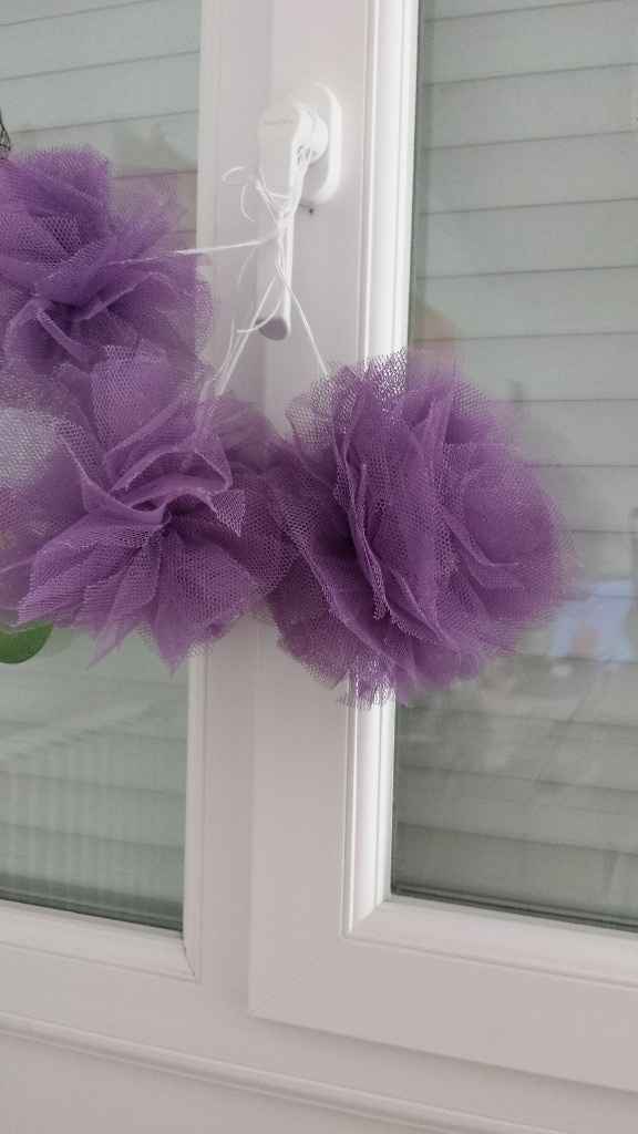 pompon tulle pour deco voiture
