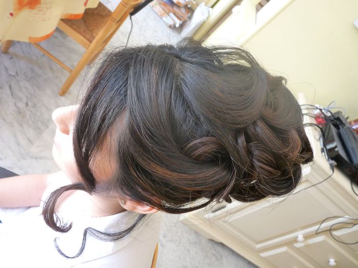 mon essai maquillage et coiffure