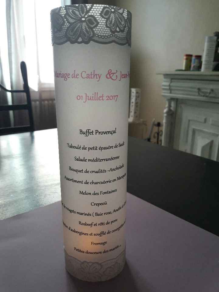 Menu papier calque - 1