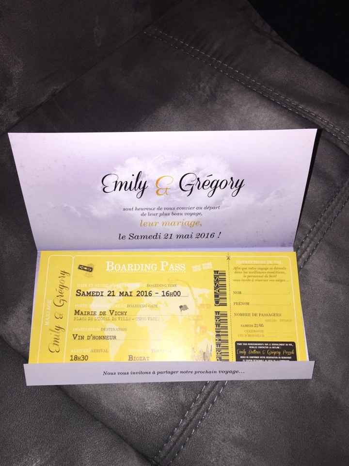 Comment sont vos faire parts ? - 1