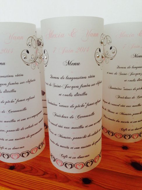 Menu photophore 