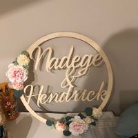 objet déco bois et fleurs