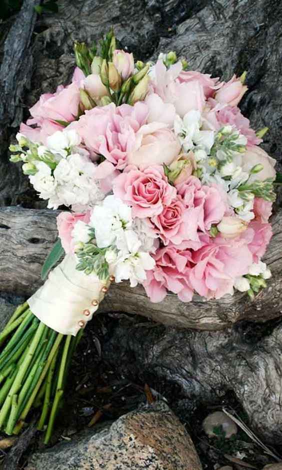 mon bouquet blanc et rose
