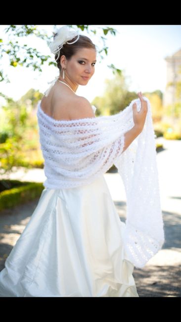  Gilet/poncho mariée - 2
